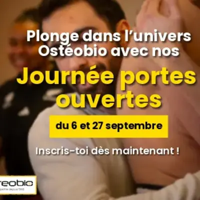 Etudiant d'Ostéobio en train de réaliser une manipulation 